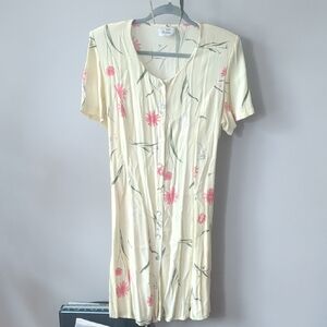 Floral Button-Down Dress